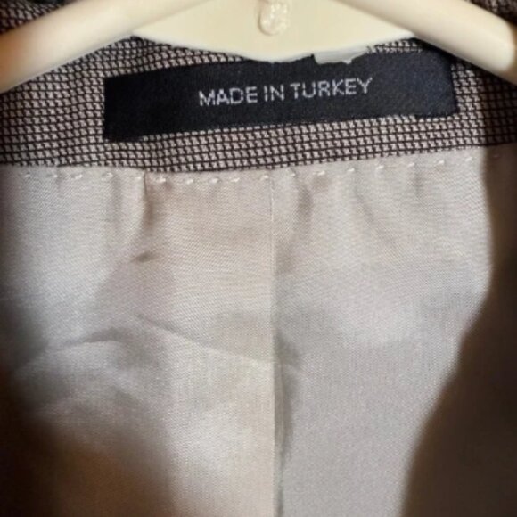 Hugo Boss Men's 44R Blazer Jacket Brown Patterned Two Button Sport Coat - Picture 4 of 13